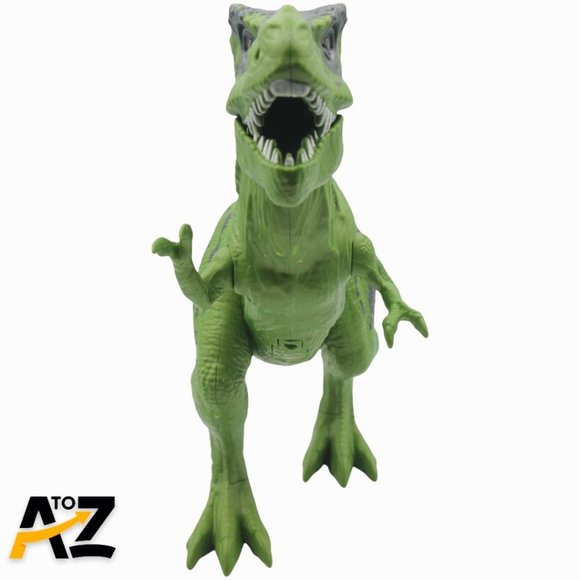 Roaring T-Rex Red Light Up Eyes Jurassic Park Tyrannosaurus Rex Dinosaur Toy - Picture 2 of 9